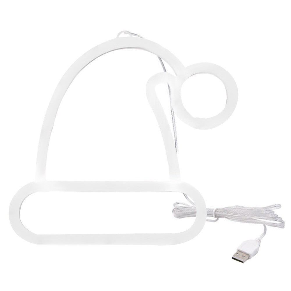 1Pc Christmas Hat Neon Sign Decorative Lights Night Light Home Xmas Decor