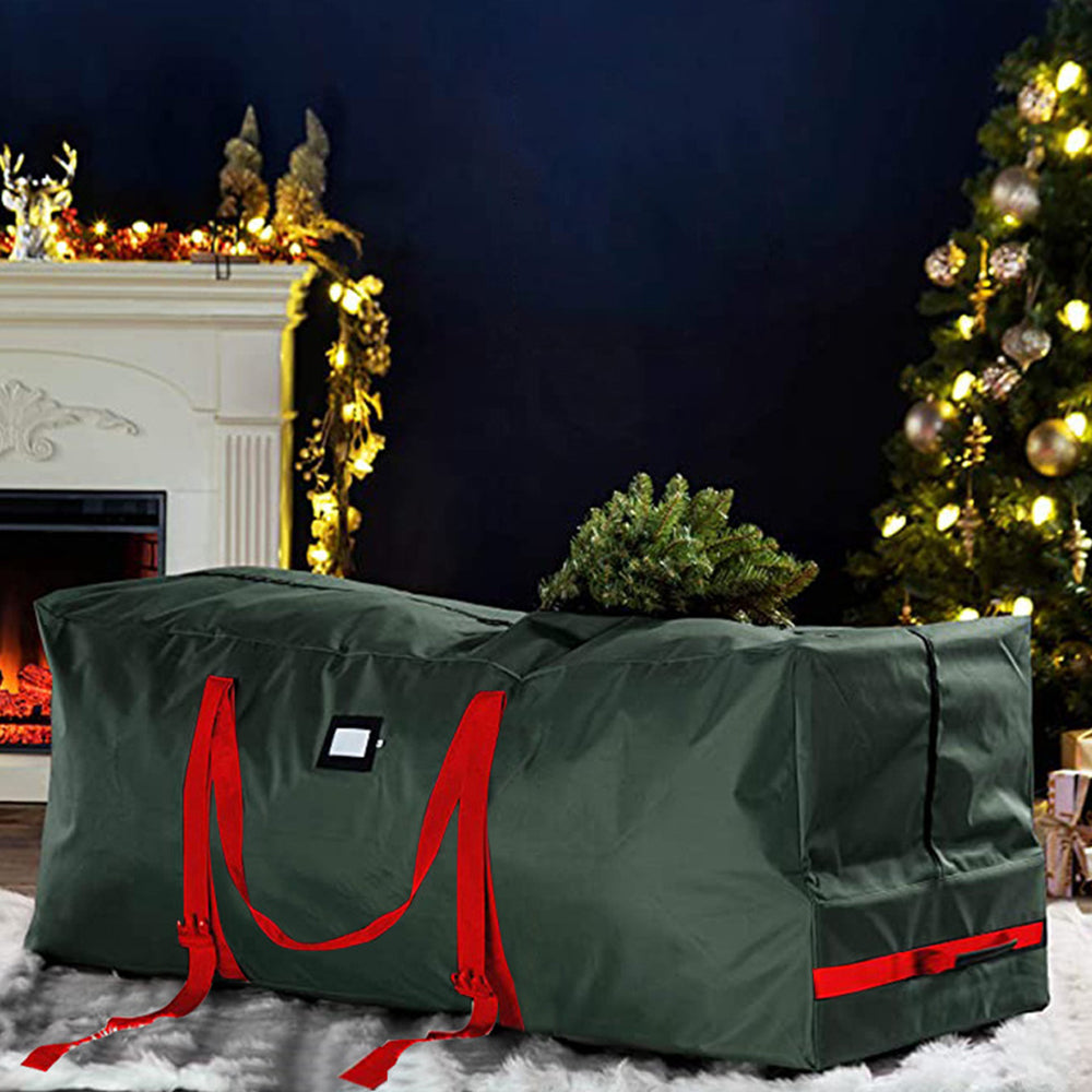 Green Christmas Tree Storage Bag with Wheels