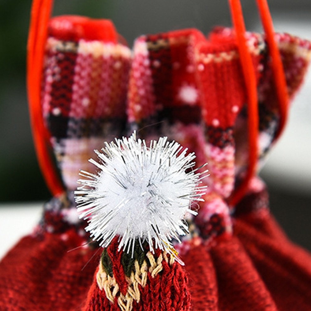 3Pcs Faceless Santa Christmas Candy Bag Christmas Gnome Drawstring Favor Pouch
