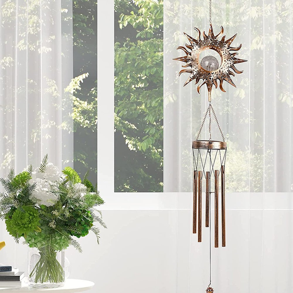 Retro Solar Wind Chime Lights For Garden Party Outdoor Decoration Crafts