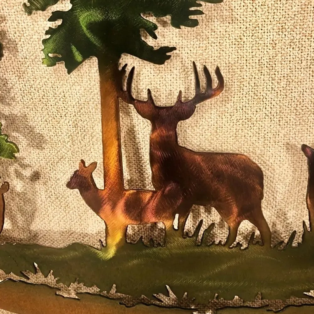 Deer Forest Metal Wall Art Decor for Office Home Wall Decorations Style1
