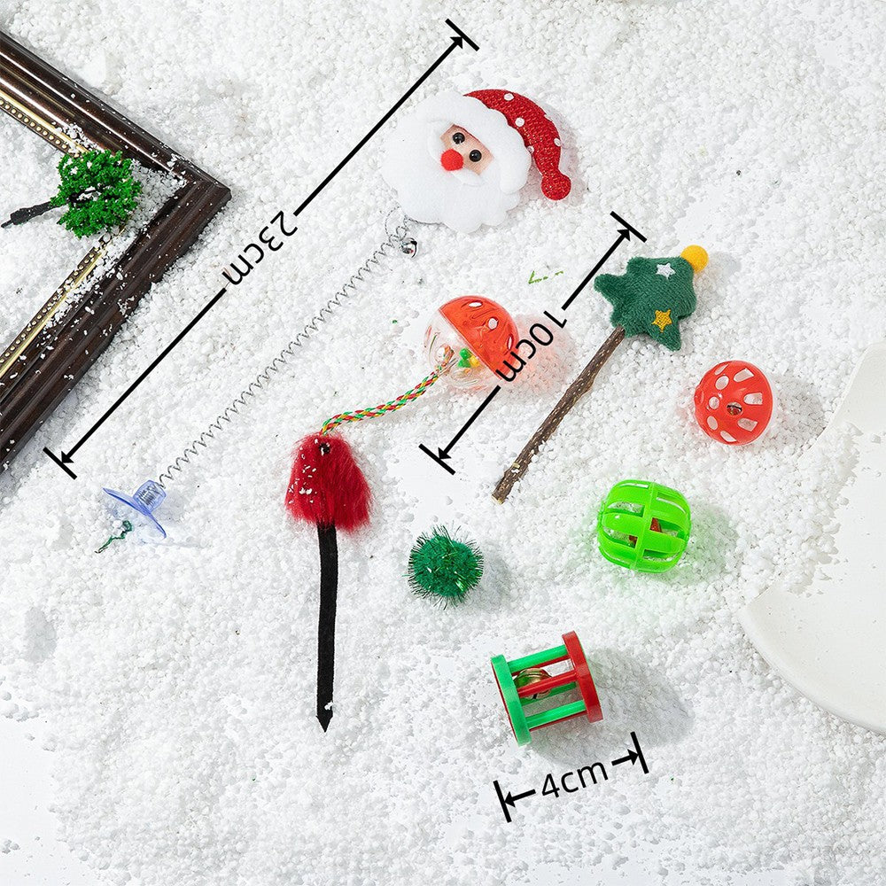 Christmas Cat Toy Set Cat Interactive Toy Set - Set 1