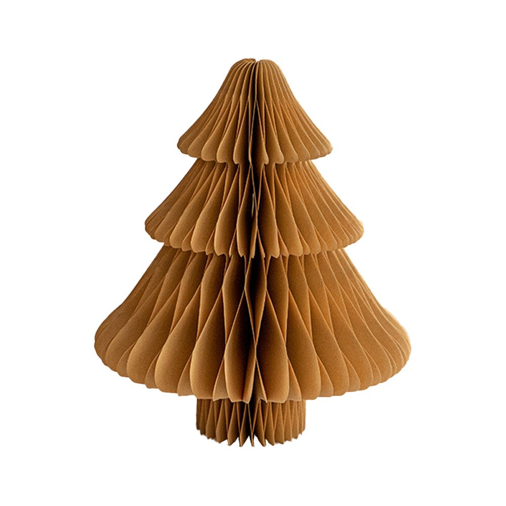 4Pcs Tabletop Paper Honeycomb Christmas Tree Xmas Party Home Decor - 20cm+30cm