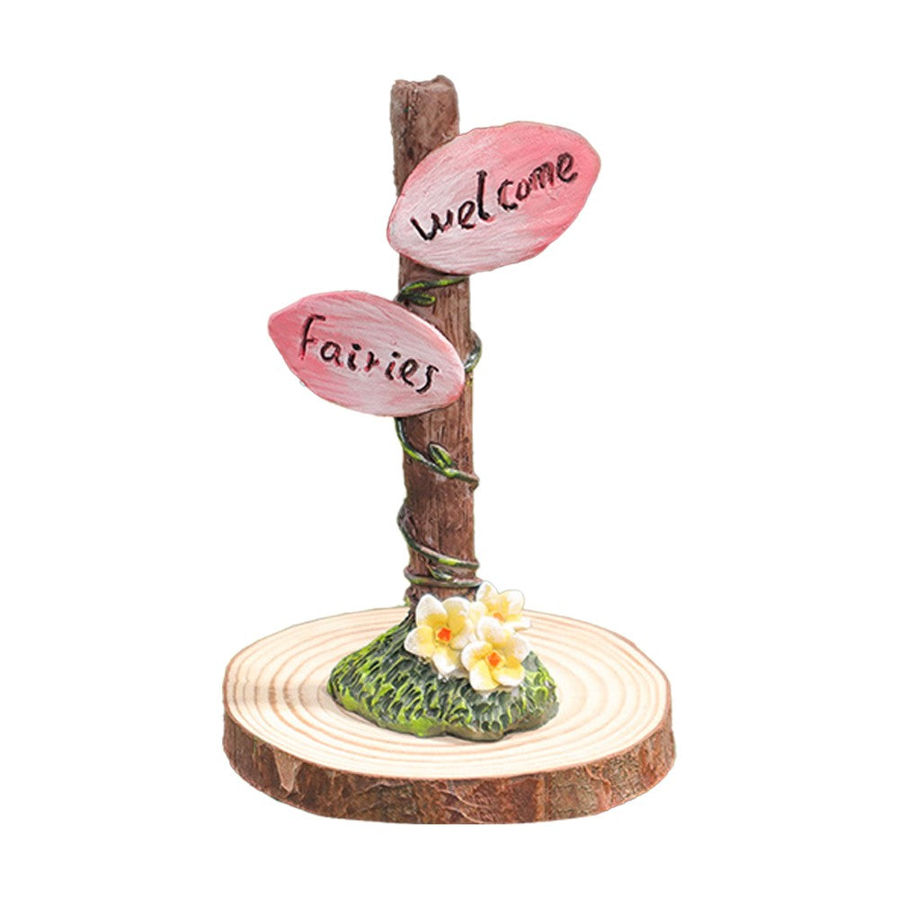 7Pcs Miniature Garden Ornaments Resin Gnomes Mushroom House Statues