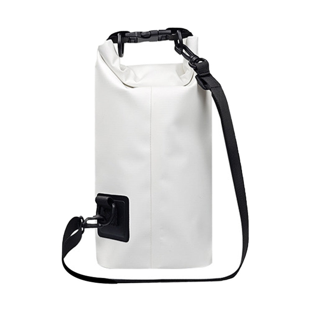 Waterproof Dry Bag with Phone Pouch Roll Top Waterproof Crossbody Bag - White
