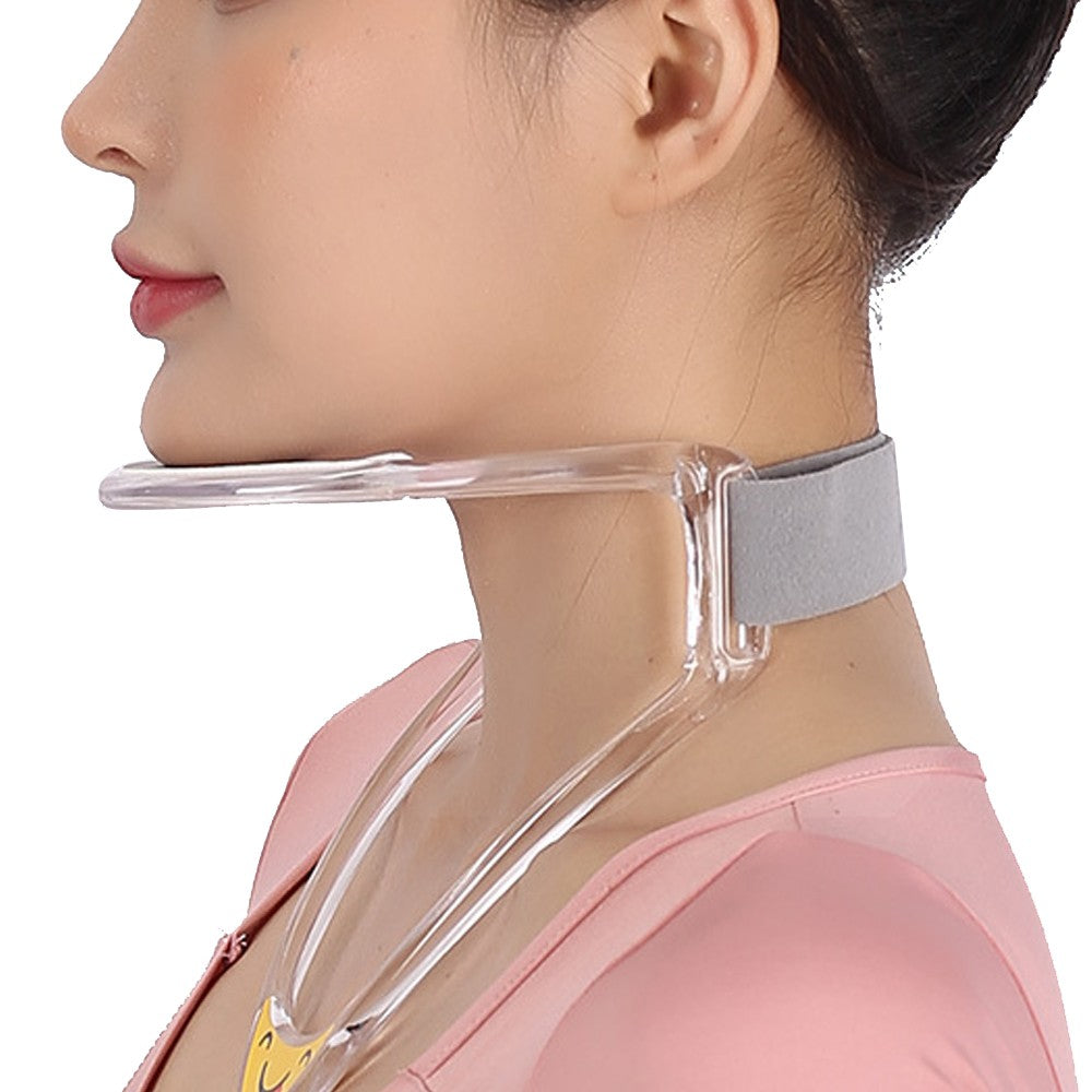 Adjustable Cervical Neck Brace Neck Collar Cervical Traction Device - Clear