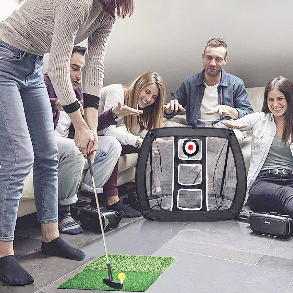 Collapsible Golf Chipping Net Portable Golf Practice Hitting Net
