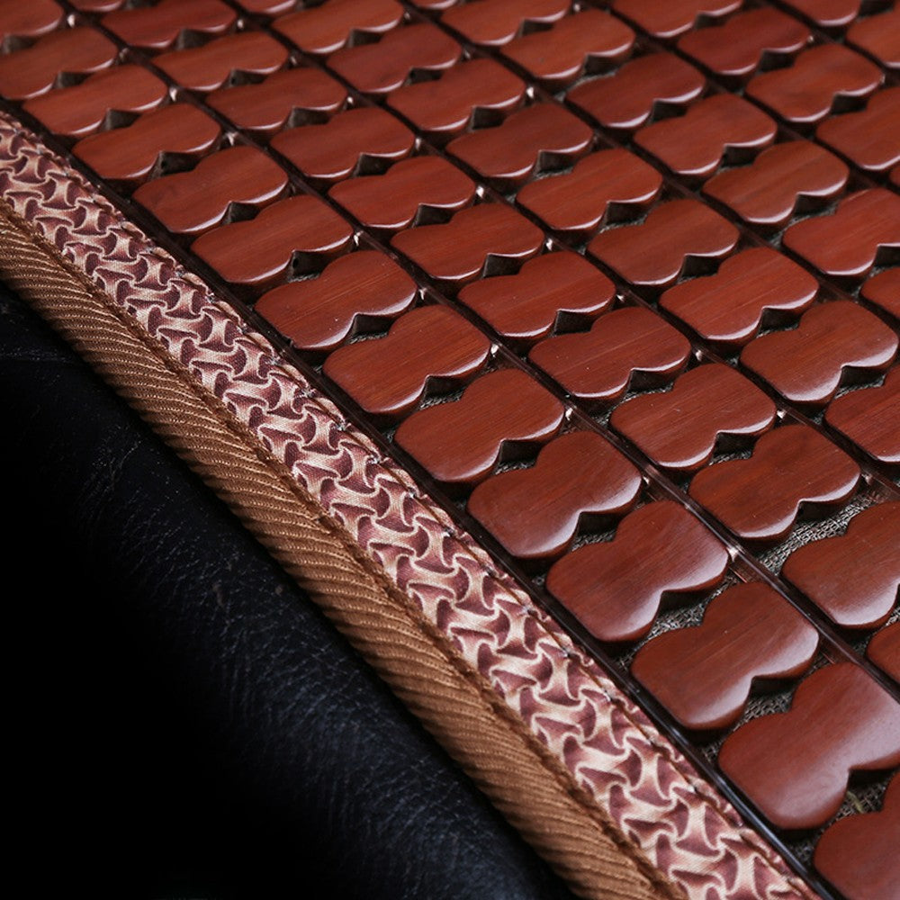 2Pcs Bamboo Summer Car Seat Cushion Cooling Auto Seat Covers - Brown