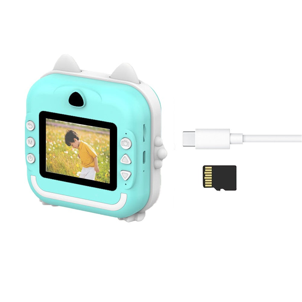 Kids Instant Print Camera with 2 Rolls of Print Paper - Style 1 Blue