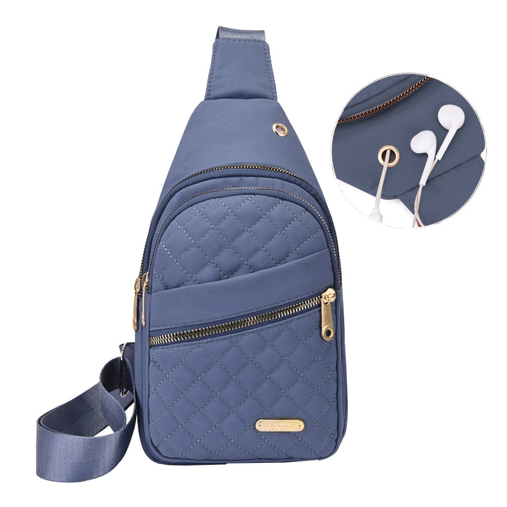1Pc Women Chest Bag Sling Bag Crossbody Bag Shoulder Bag - Blue