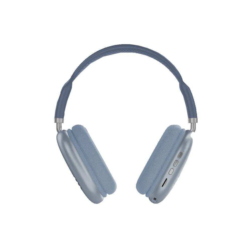 Light-Up Bluetooth Gaming Headphones Wireless Over Ear Headset with Mic - Blue