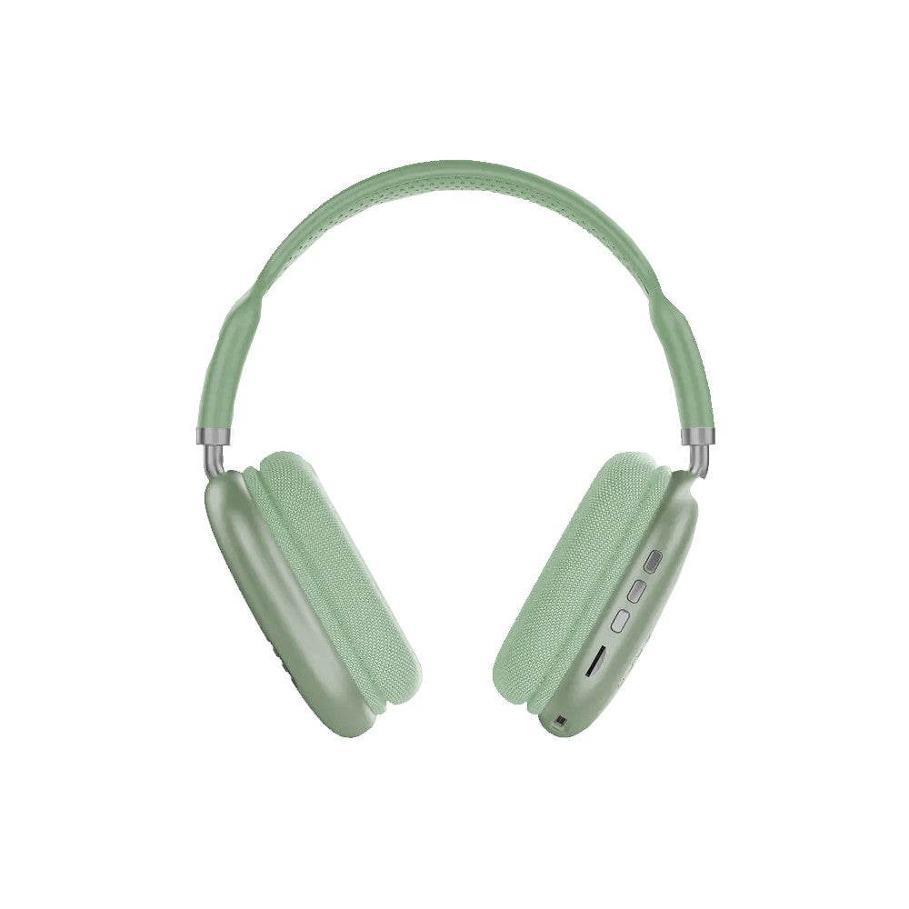 Light-Up Bluetooth Gaming Headphones Wireless Over Ear Headset with Mic - Green