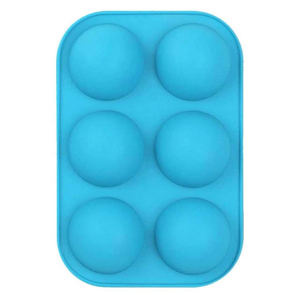 4 Pack FDA Approved Silicone 6 Holes Semi Sphere Silicone Mold Chocolate Cake Mold Jelly Pudding Mold Handmade Soap Mold Baking Tool