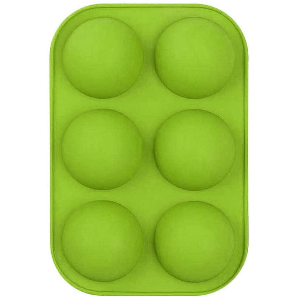 4 Pack FDA Approved Silicone 6 Holes Semi Sphere Silicone Mold Chocolate Cake Mold Jelly Pudding Mold Handmade Soap Mold Baking Tool