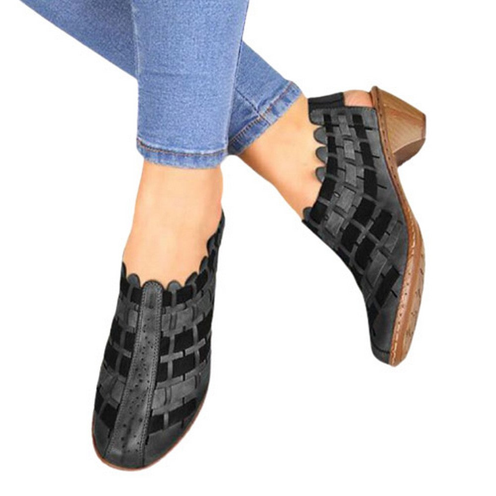 Women Cross Knit Short Boots