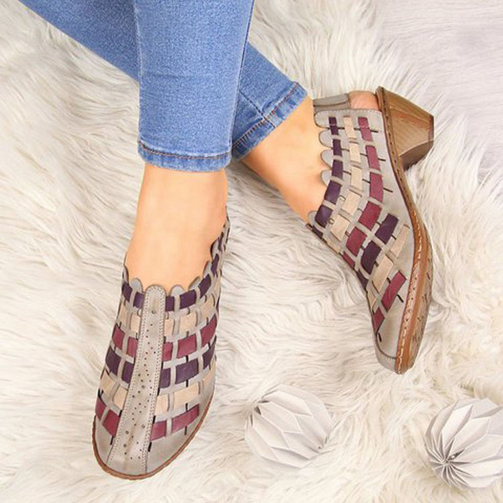 Women Cross Knit Short Boots