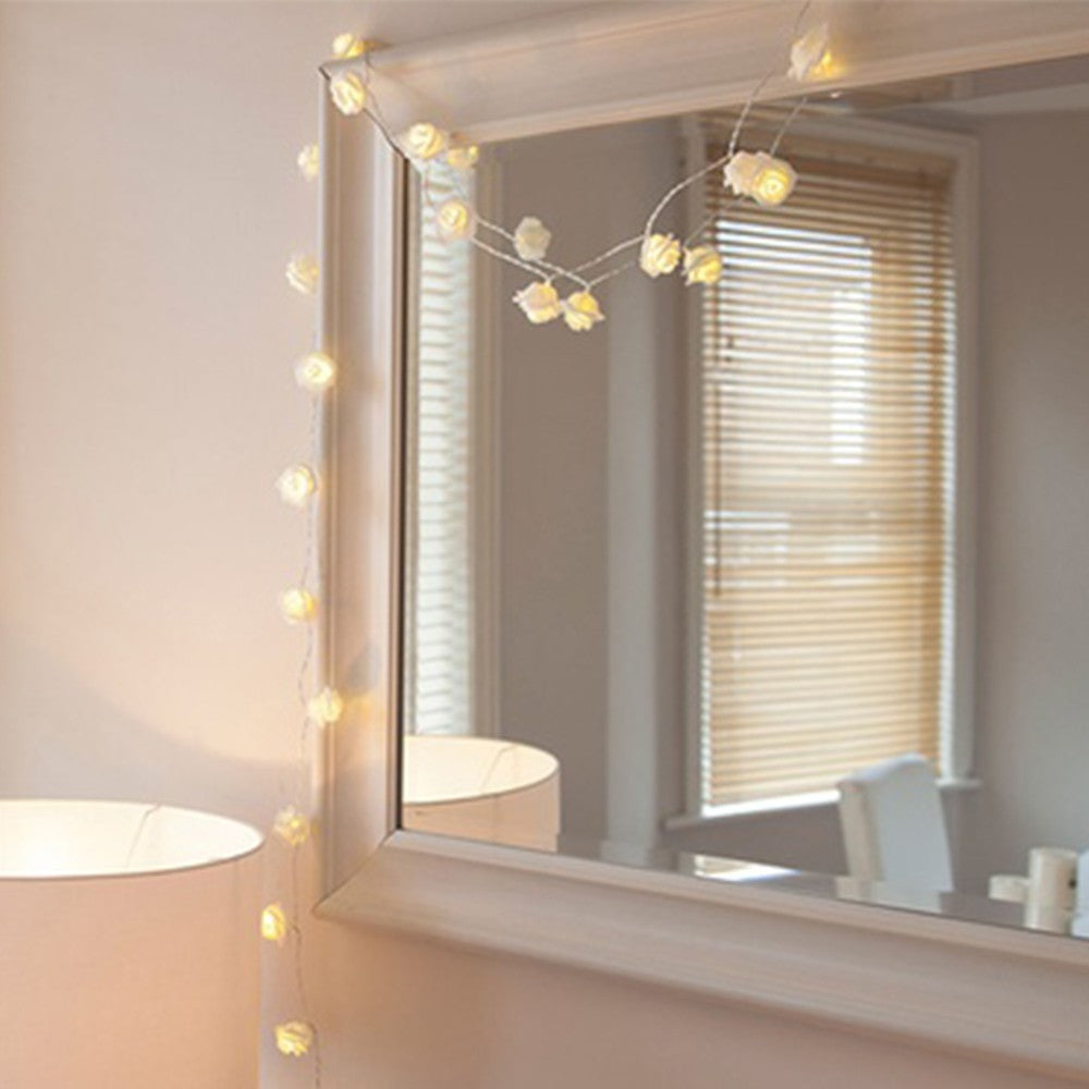 2 Pack 20LED RF 20 LED Rose Bedroom Fairy Lights