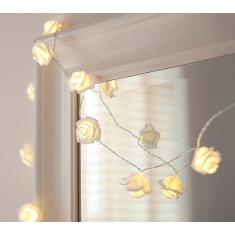 2 Pack 20LED RF 20 LED Rose Bedroom Fairy Lights