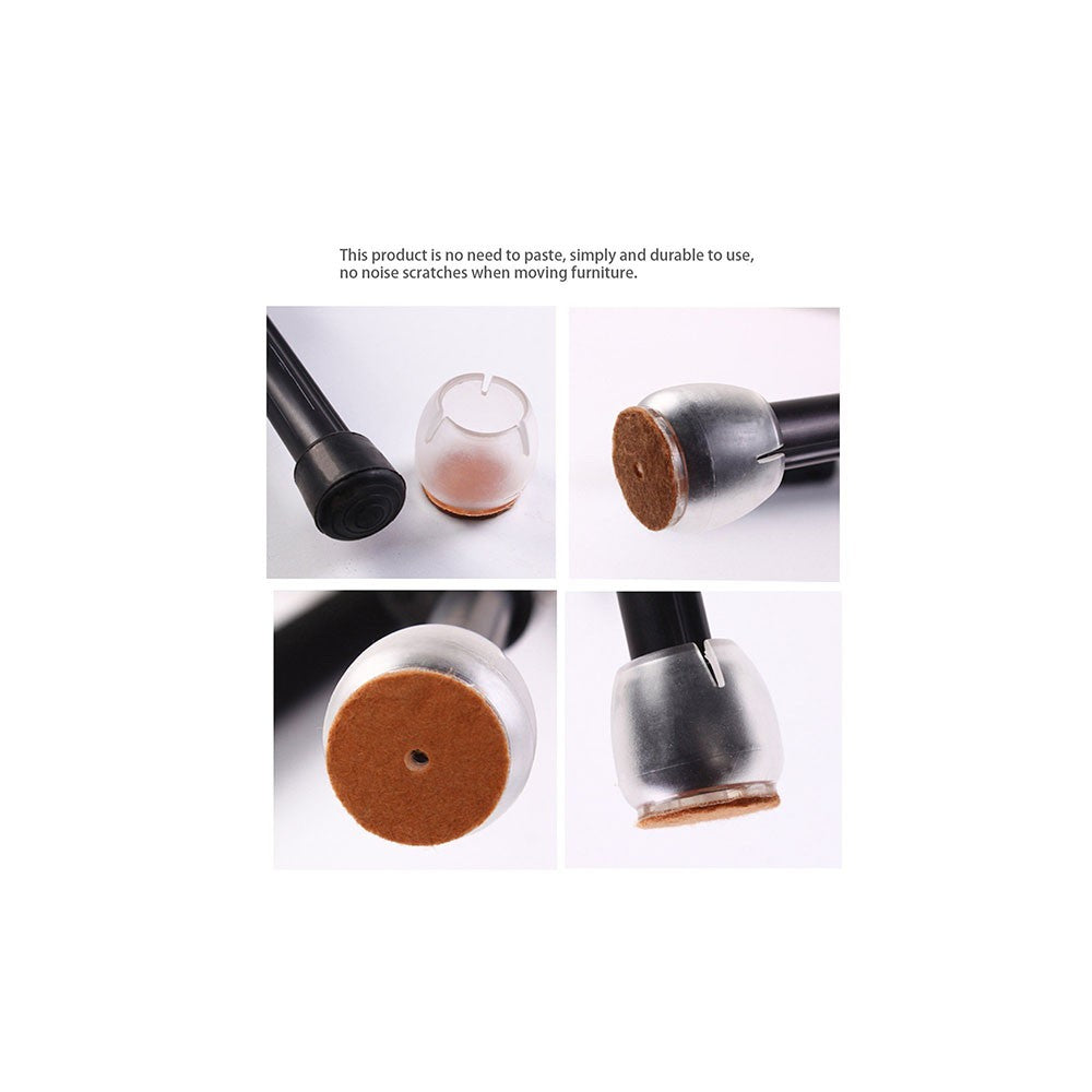 64PCS Silicone Chair Leg Caps for 25-29MM Round Legs