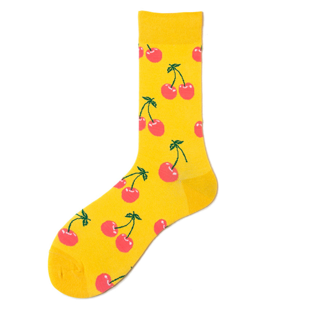 5 Pairs of Novelty Socks Fruit Printed Socks for Men
