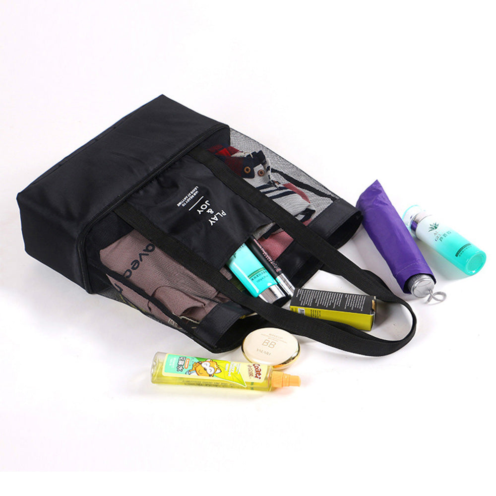 2X Double-Deck Beach Cooler Bag Black