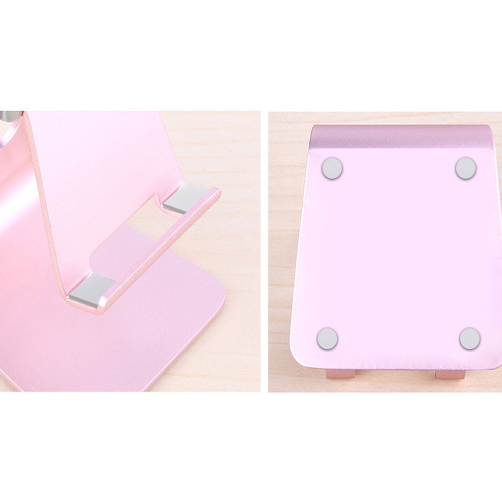 Adjustable Aluminum Alloy Pad-Phone Desktop Stands Rose Gold