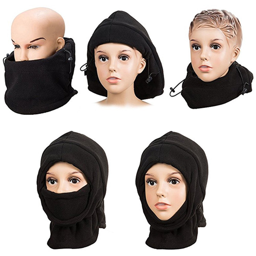 2 Pack Unisex Winter Windproof Hats Black and Dark Grey
