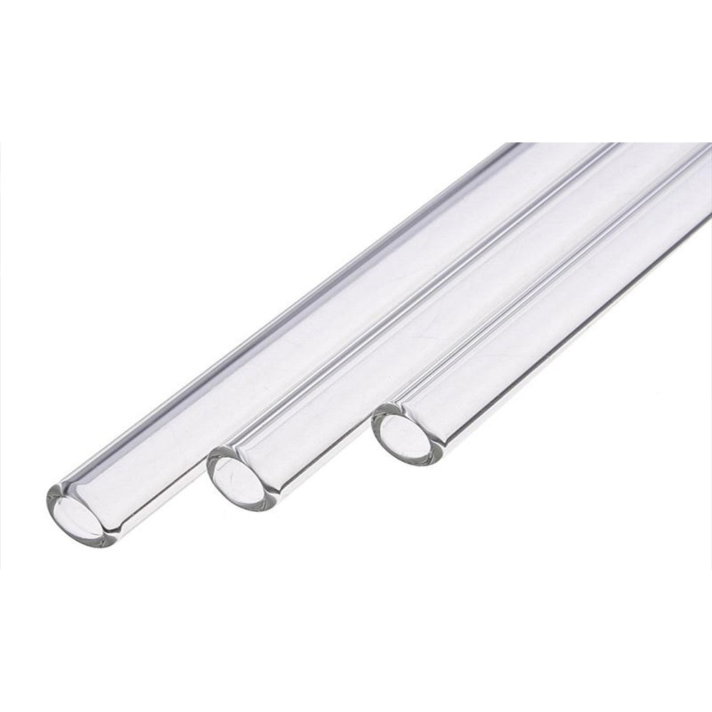 24Pcs Clear Glass Straw Set