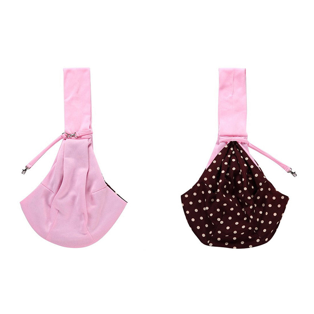 Pet Supplies Double-Sided Pet Sling Pouch-Pink