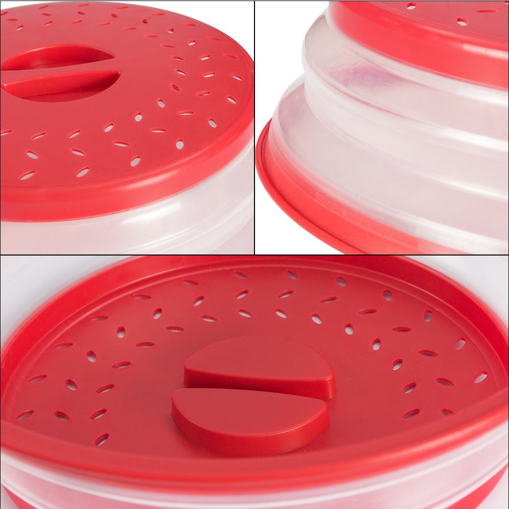 2 x Kitchen Collapsible Microwave Cover