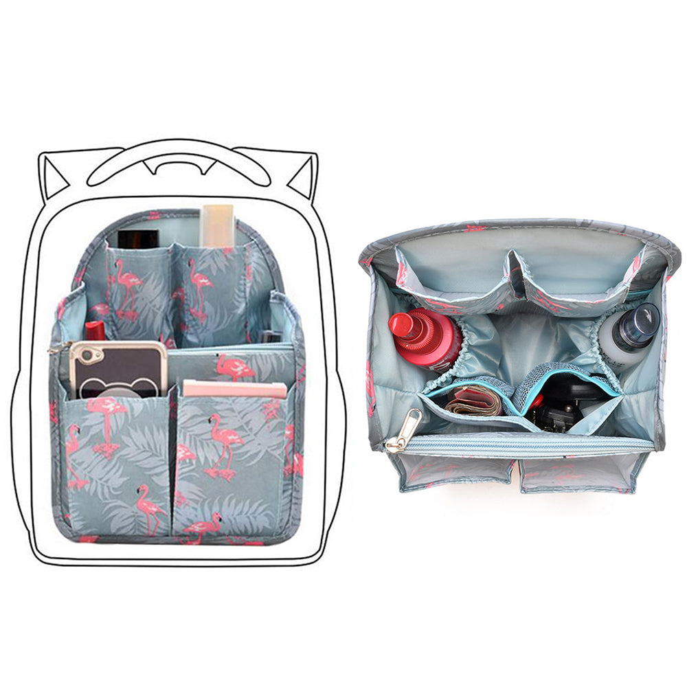 1 X Backpack Organizer Insert Bag Light Blue