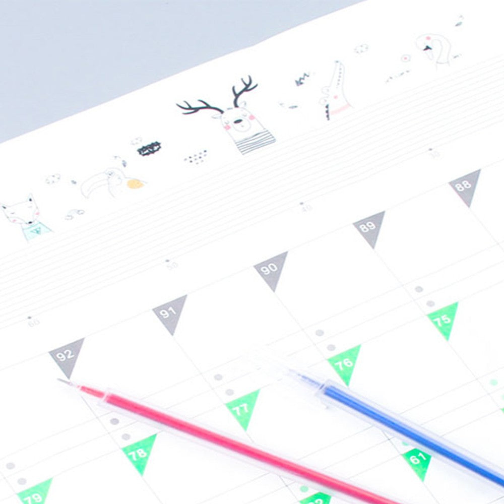6 Pack 100 Days Count-Down Planners
