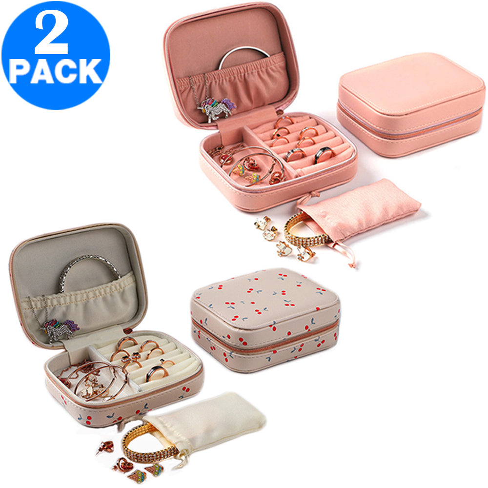 2 X Travel Jewellery Case Organiser Style 1 and Style 2