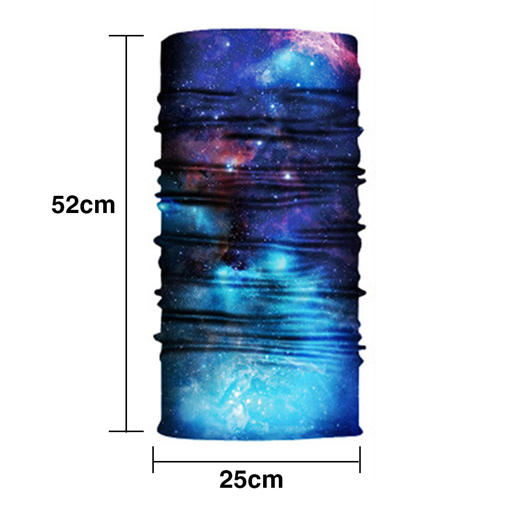Galaxy Printed Sporting Cycling Mask Scarf-Navy