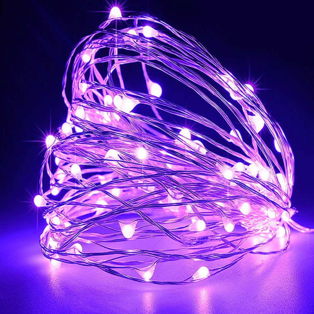 5M 50LED String Lights Sound Activated LED Music Fairy Lights Battery Operated