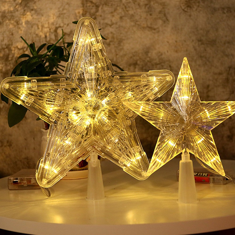 30LED Star Light Tree Topper Christmas Glowing Festival Supplies