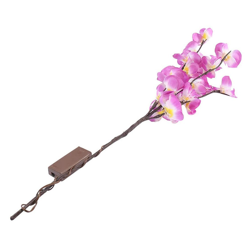 3Pcs Lighted Flowers Branch Artificial Phalaenopsis Decorative Lights
