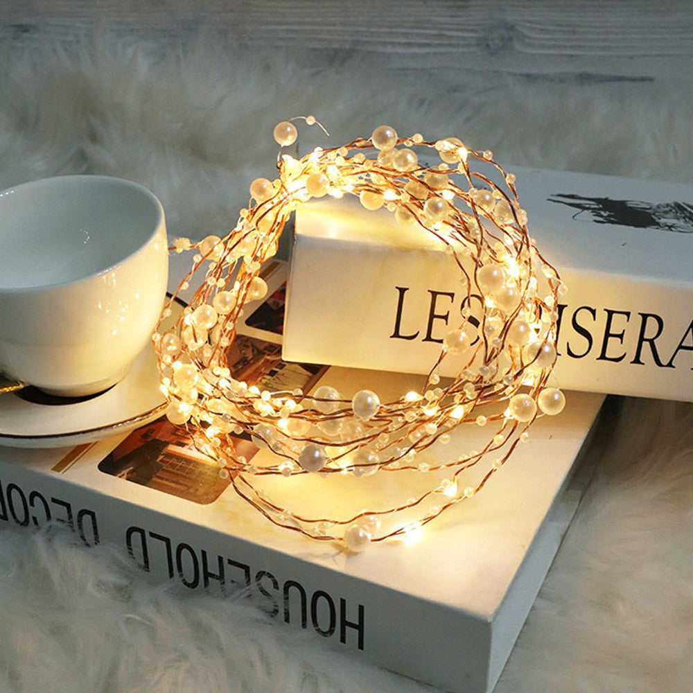 10m 100 Leds Bead String Lights Battery Powered