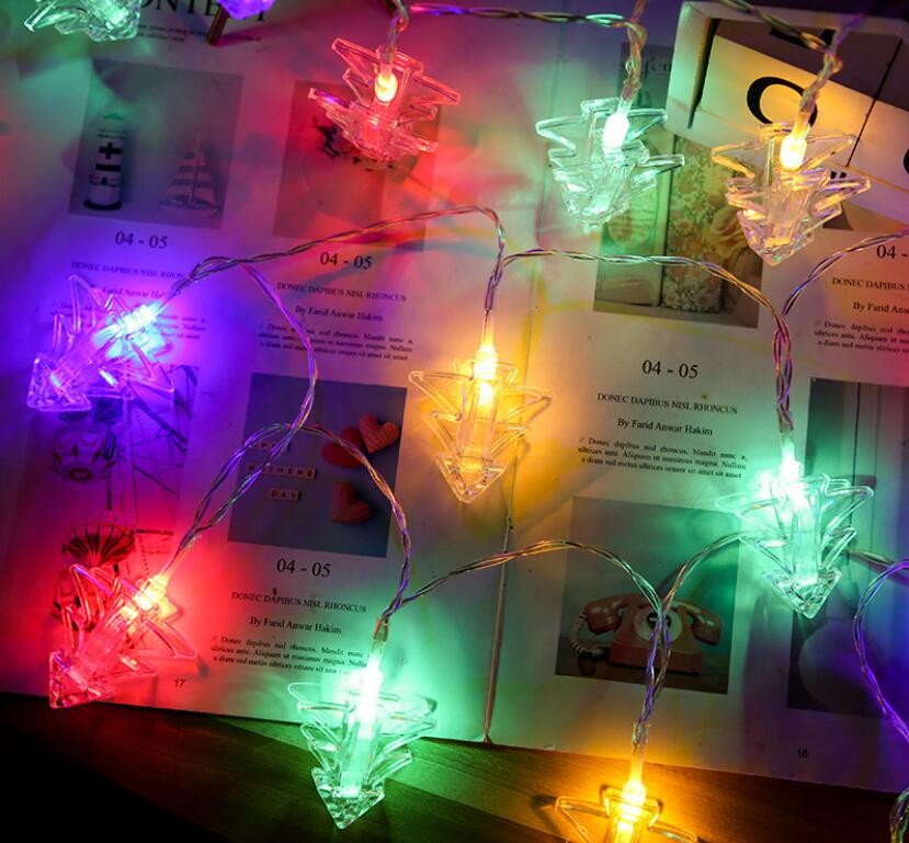 3M 20 LEDs Christmas Tree Photo Clips String Lights Battery Powered