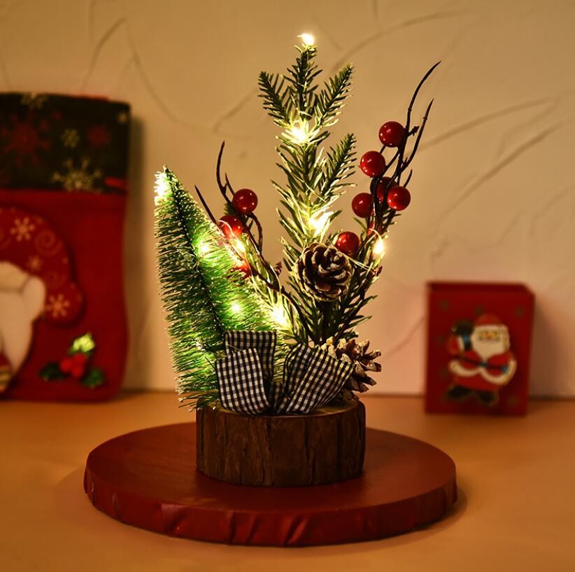 Small Christmas Ornaments Tree Home Table Decoration