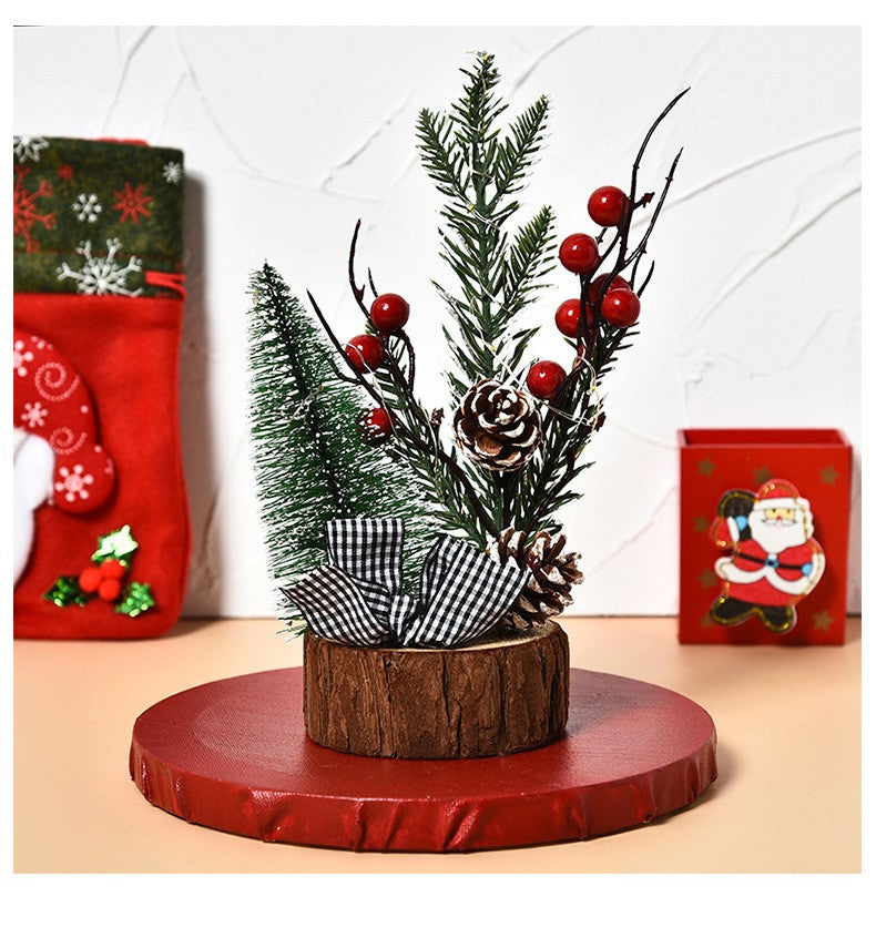 Small Christmas Ornaments Tree Home Table Decoration