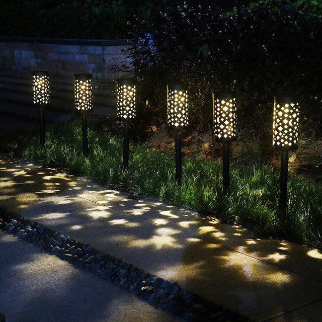 Waterproof Solar Lamp Lantern Pathway Garden Stake Light