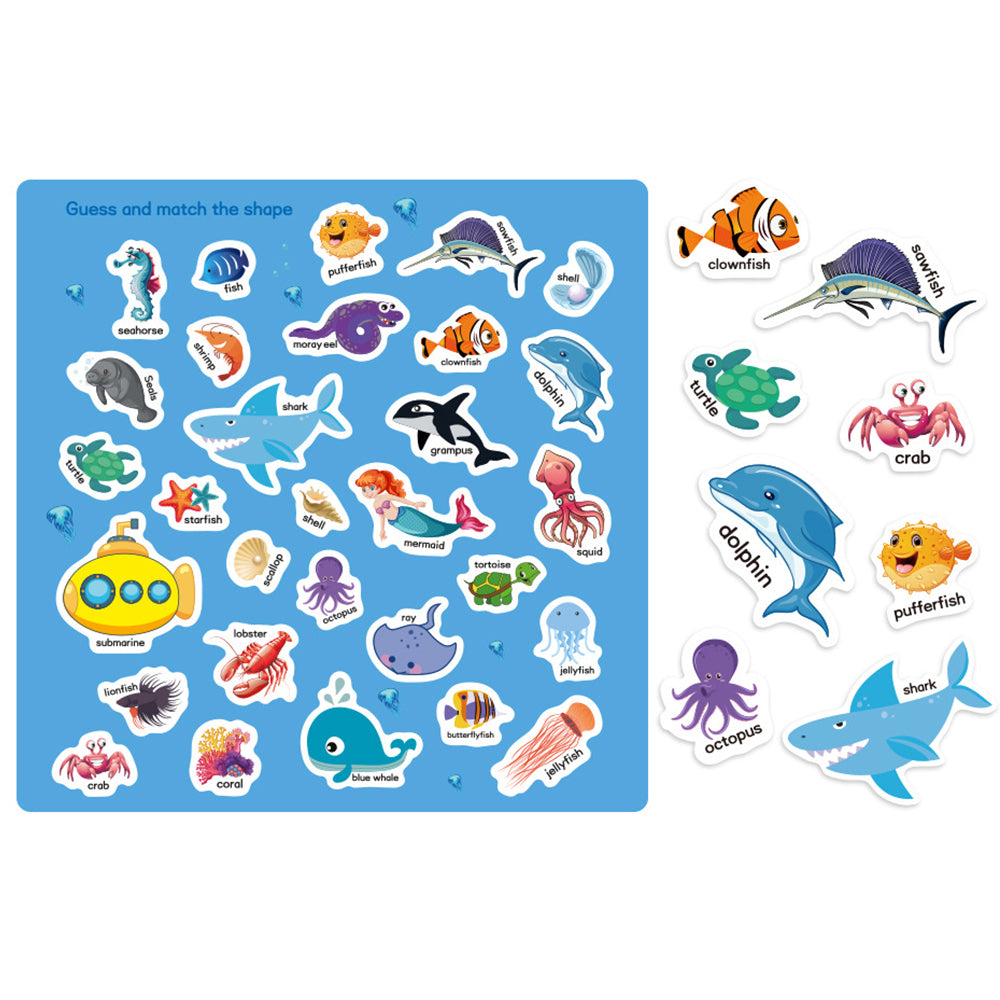 3Pcs Reusable Early Learning for Kids Educational Stickers Book