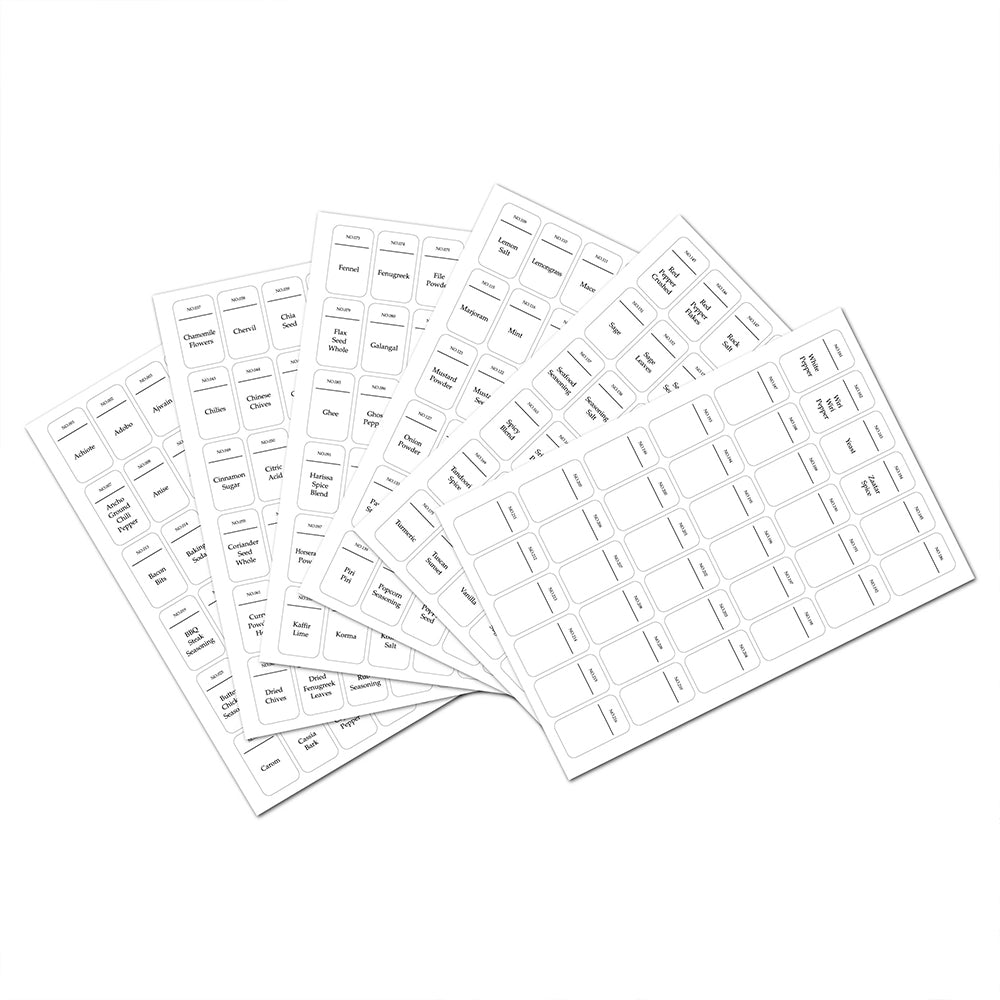 216pcs Kitchen Spice Jar Labels Stickers
