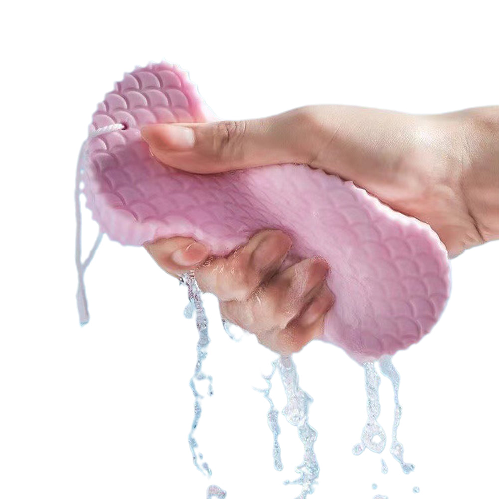 4Pcs Exfoliating Bath Body Shower Sponge Random Color