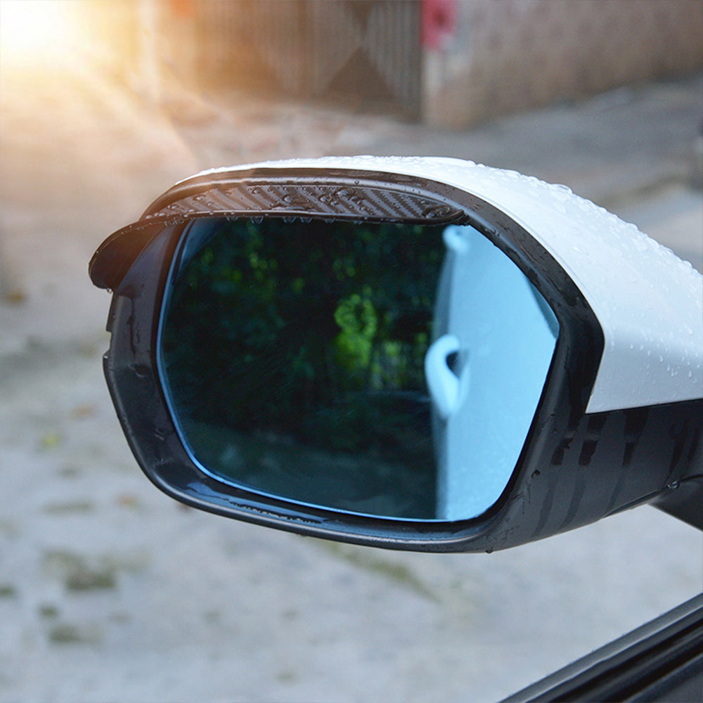 2 Pairs Car Mirror Rear View Mirrors Rain Visor