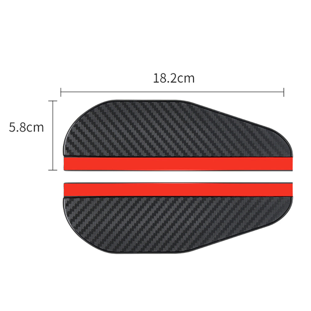 2 Pairs Car Mirror Rear View Mirrors Rain Visor