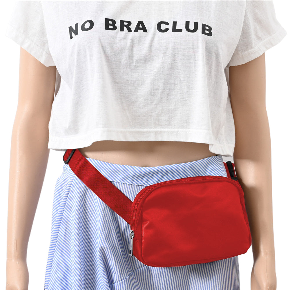 Belt Bag with Adjustable Strap Red