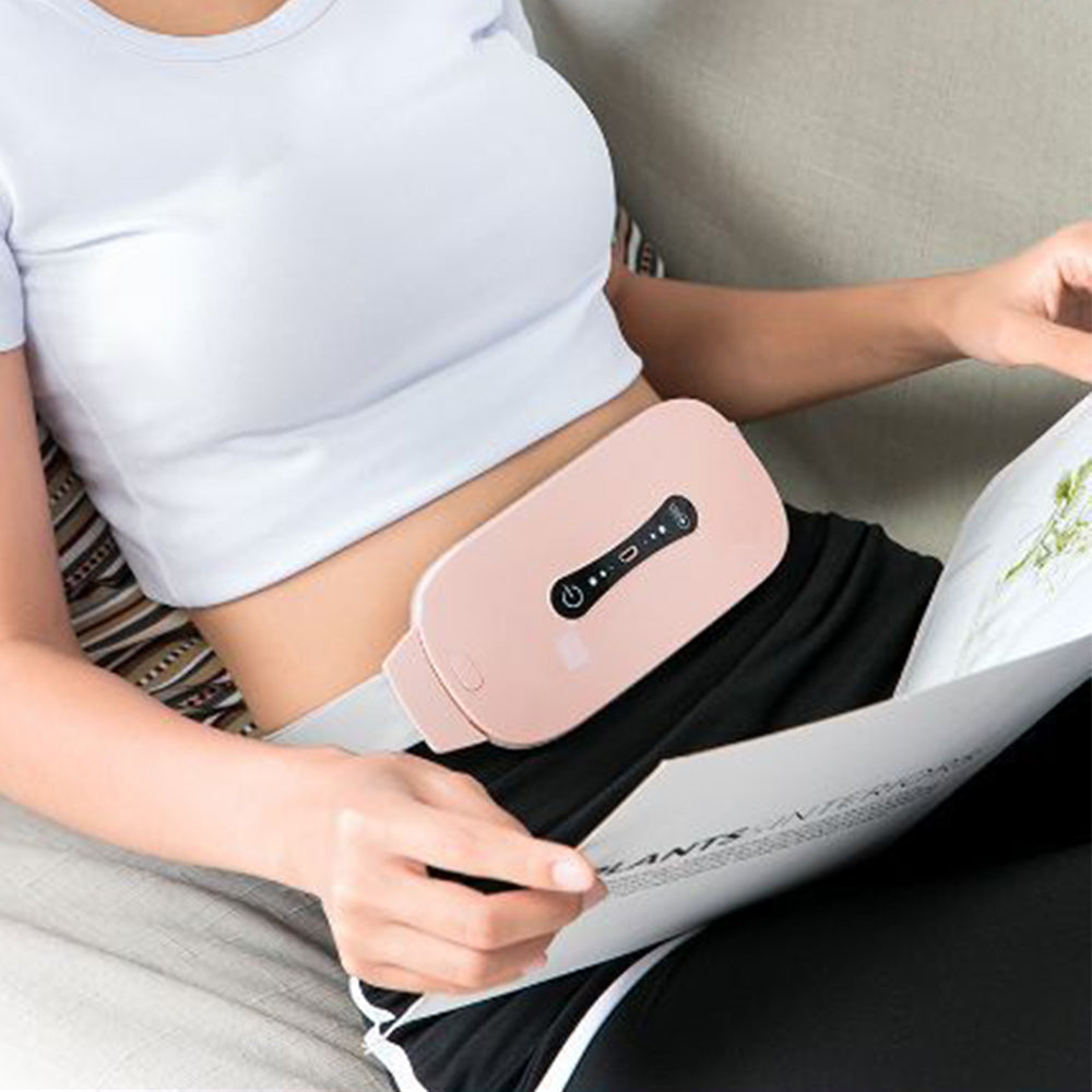Menstrual Pain Relief Heating Waist Belt Pink