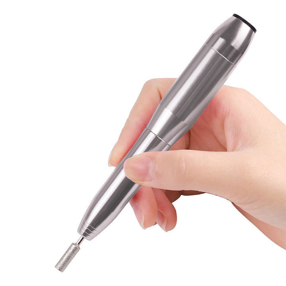 Portable Nail Drill Machine Kit Silver